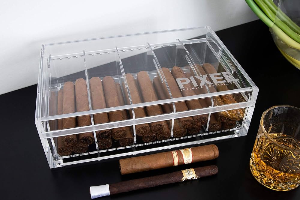 boveda small acrylic humidor