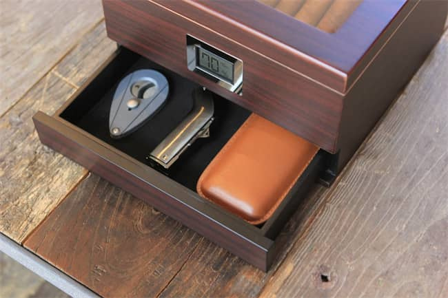 Fall Eleganz Glas Renzo Humidor Überprüfung9